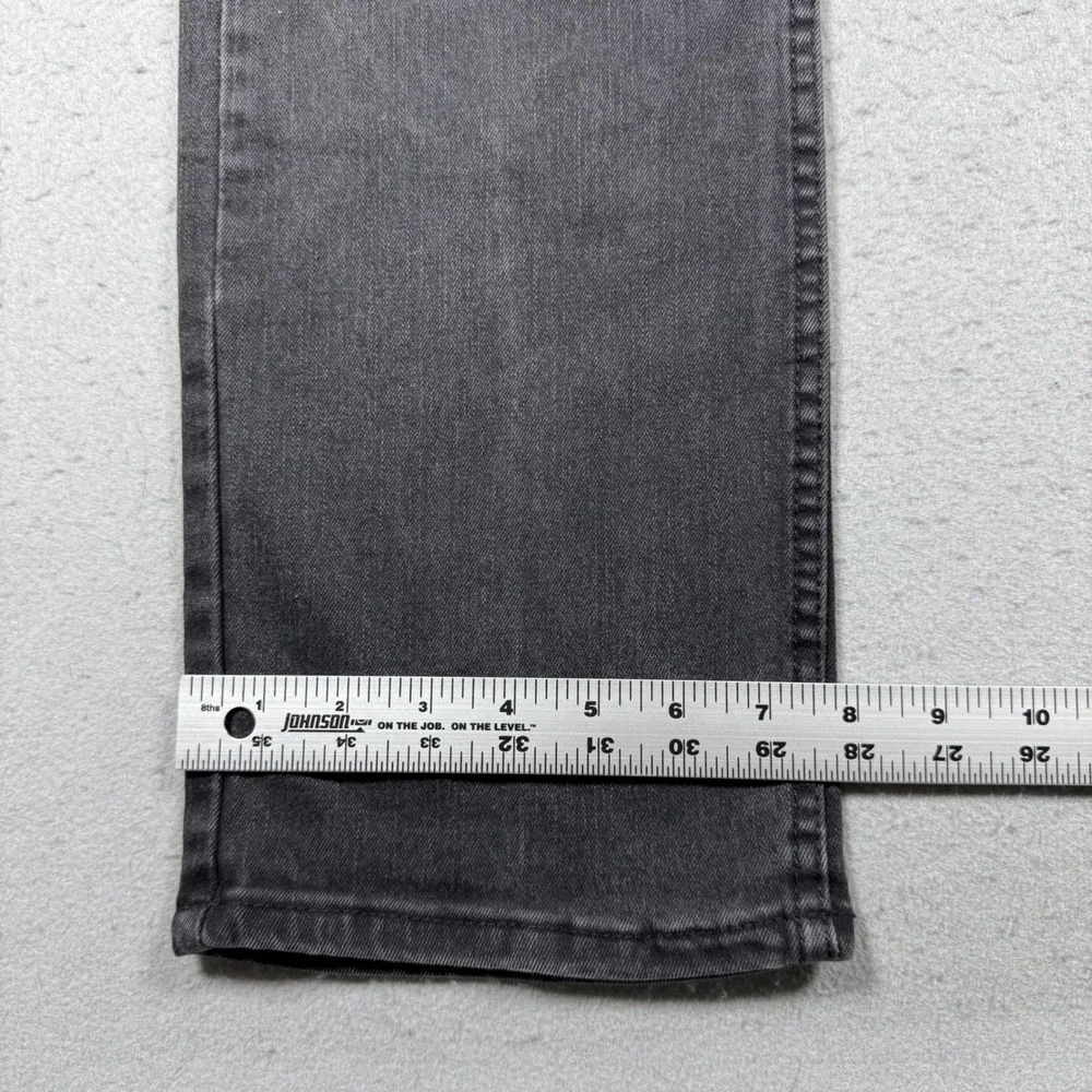 Levis 511 Slim Fit Jeans Mens 36x32 Charcoal Black Denim Stretch Pants